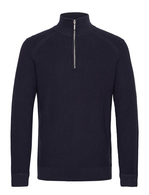 Se Structured Knit Troyer Tom Tailor Navy ved Booztlet