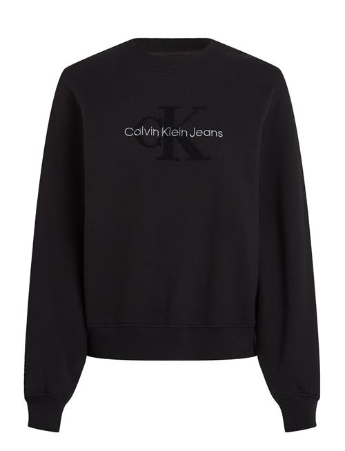 Calvin Klein Jeans Chenille Monologo Crewneck Calvin Klein Jeans Black