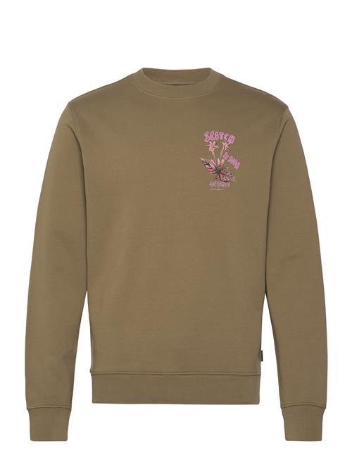 Front And Back Artwork Sweatshirt Scotch & Soda Khaki