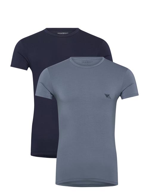 Emporio Armani Men's Knit 2-Pack T-Shirt Emporio Armani Navy