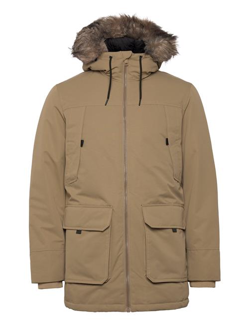 Jack & Jones Jjeconstruct Faux Fur Parka Sn Jack & J S Beige