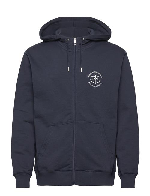 A-Project Hooded Zip Sweatshirt Makia Navy