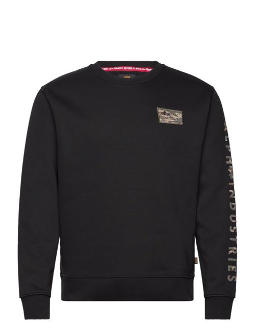 Alpha Industries Camo Sleeve Crewneck Alpha Industries Black