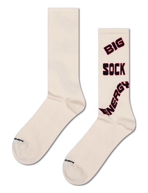 Big Sock Energy Sneaker Sock Happy Socks White