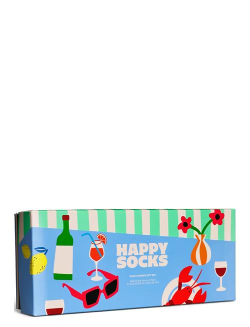 4-Pack Fancy Dinner Socks Gift Set Happy Socks Blue