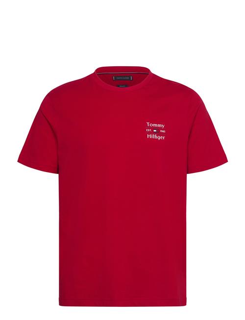 Tommy Hilfiger Hilfiger Stack Tee Tommy Hilfiger Red