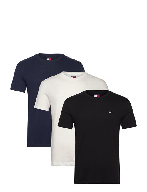 Se Tjm Xslim 3 Pack Tee Tommy Jeans Black ved Booztlet