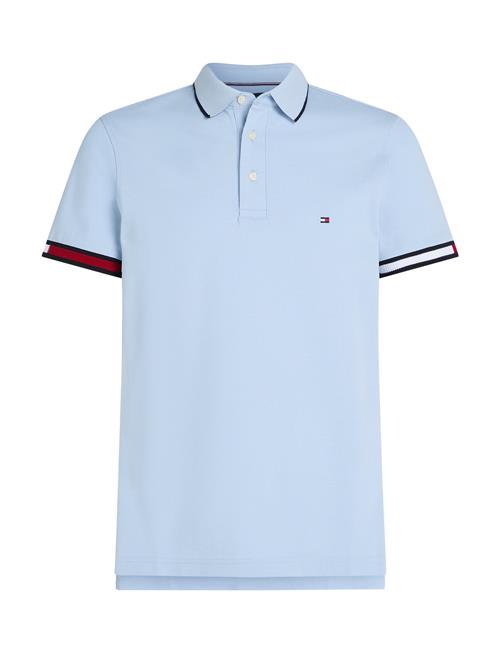 Se Flag Cuff Slim Fit Polo Tommy Hilfiger Blue ved Booztlet