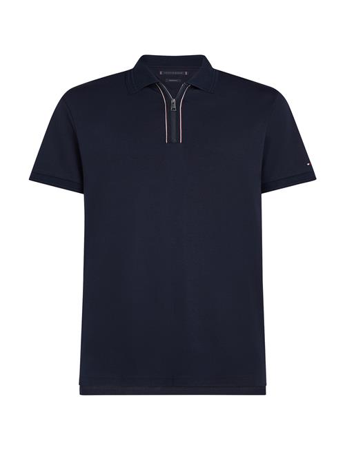 Tommy Hilfiger Zip Liquid Cotton Reg Polo Tommy Hilfiger Navy