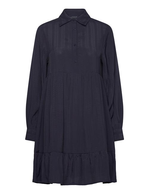 A-Line Jaquard Shirt Dress Lexington Clothing Navy