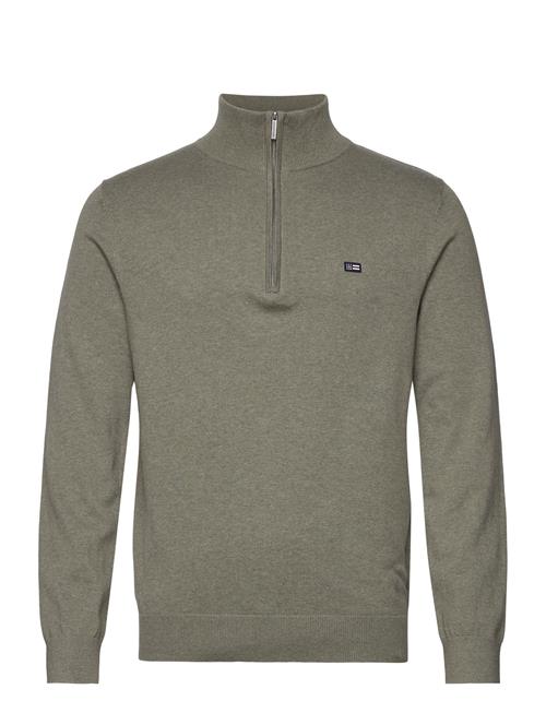 Cotton Half-Zip Sweater Lexington Clothing Khaki