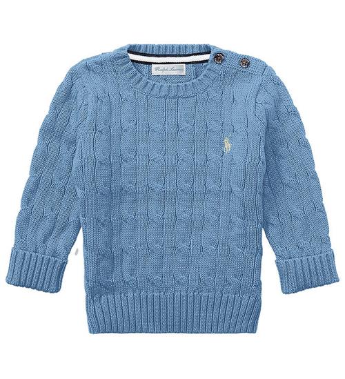 Polo Ralph Lauren Bluse - Strik - Cable - Blå