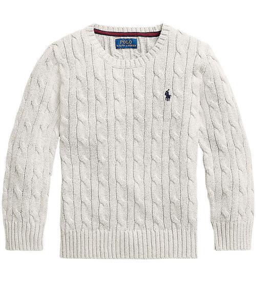 Polo Ralph Lauren Bluse - Strik - Cable - Hvid