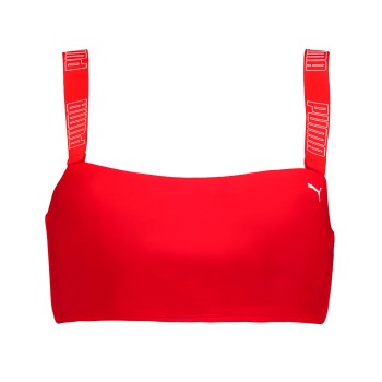 Puma Bandeau Bikini Top Rød Medium Dame