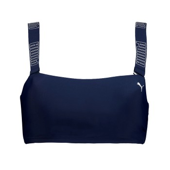 Puma Bandeau Bikini Top Marineblå Large Dame