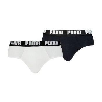 Puma 2P Men Everyday Brief Hvid/Sort bomuld Large Herre