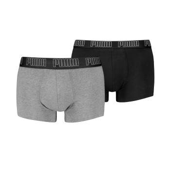 Puma 2P Men Everyday Trunks Grå bomuld Medium Herre