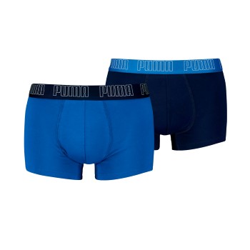 Puma 2P Men Everyday Trunks Marine/Blå bomuld Small Herre