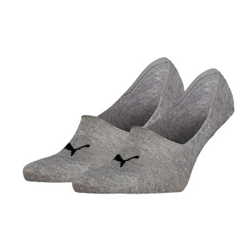 Puma Strømper 2P Unisex Mid Cut Footie Socks Grå Str 43/46