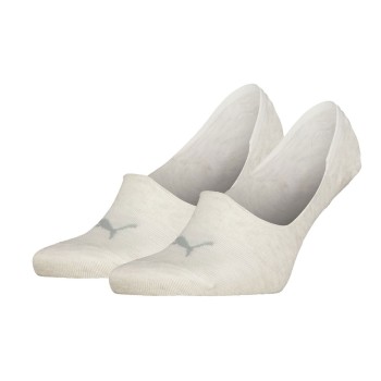 Puma Strømper 2P Unisex Mid Cut Footie Socks Creme Str 43/46