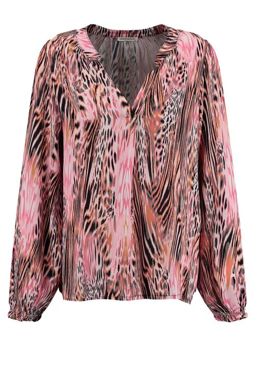 Key Largo Bluse 'Roots'  lyseorange / lyserød / lys pink / sort