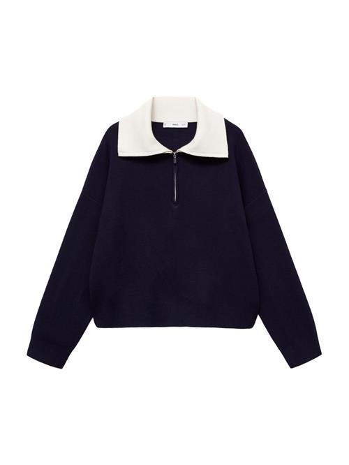 MANGO Pullover 'LATAS'  navy / hvid