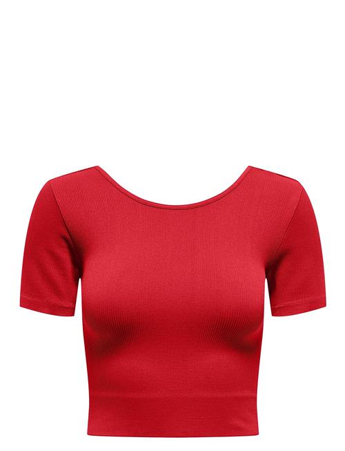 Onpjaia Life Ss 2-Way Crop Seam Top Noos Only Play Red