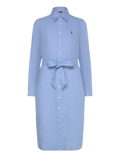 Belted Linen Shirtdress Polo Ralph Lauren Blue