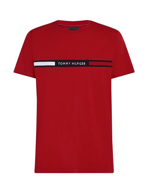 Hilfiger Chest Insert Tee Tommy Hilfiger Red