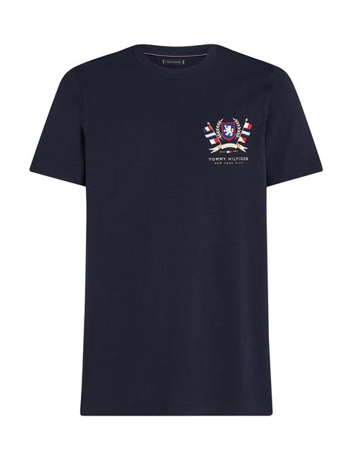 Hilfiger Colour Crest Tee Tommy Hilfiger Navy