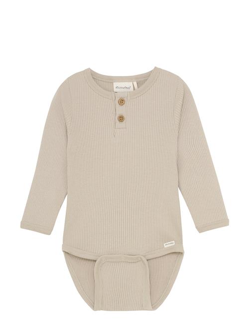 Body Ls Rib Minymo Beige