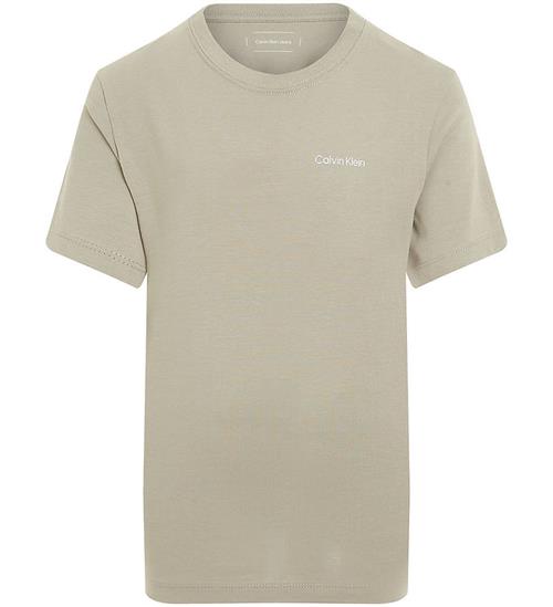 Calvin Klein T-shirt - Chest Inst. Logo - Laurel Oak Grey