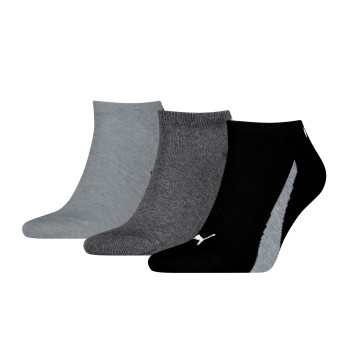 Puma Strømper 3P Lifestyle Sneaker Socks Sort/Grå Str 43/46