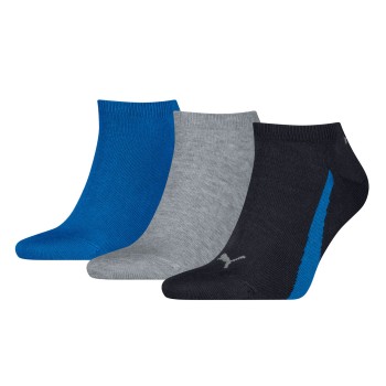 Puma Strømper 3P Lifestyle Sneaker Socks Sort/Blå Str 43/46