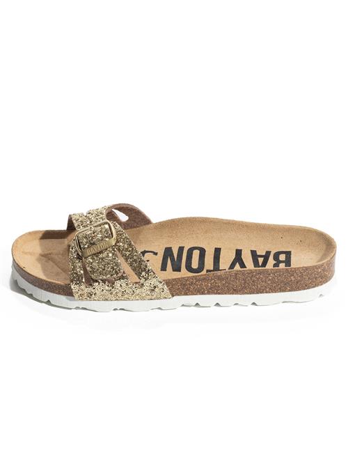 Bayton Pantoletter 'Athena'  sand / guld / sort