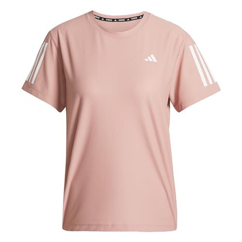 Se ADIDAS PERFORMANCE Funktionsbluse 'Own The Run'  pastelrød / hvid ved About You