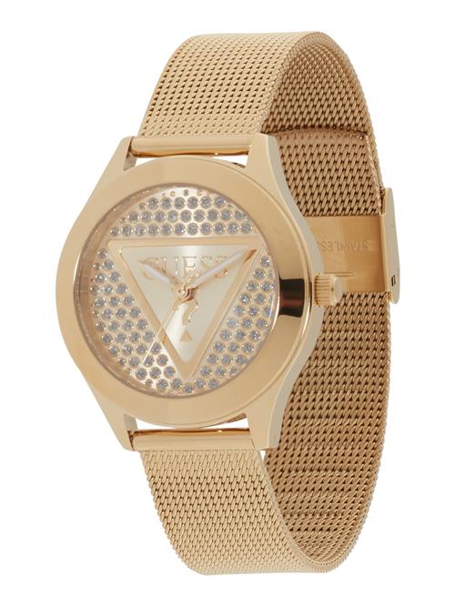 GUESS Analogt ur 'GLITZ PLAQUE'  guld