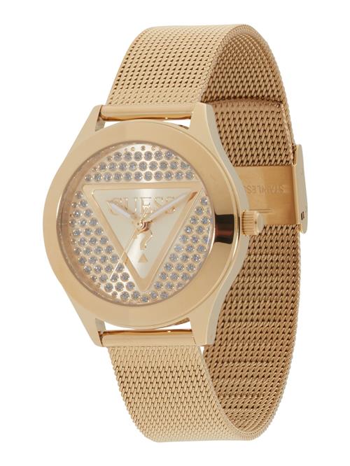 GUESS Analogt ur 'GLITZ PLAQUE'  rosa guld