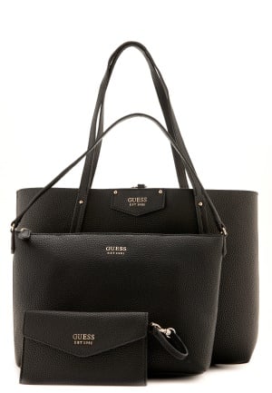 Se Guess Brenton Tote Black Onesize ved Bubbleroom