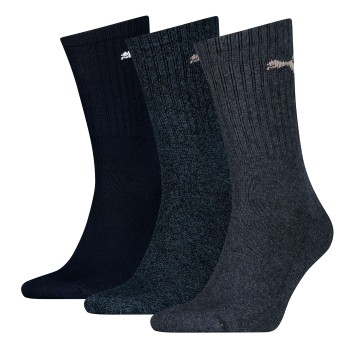 Puma Strømper 3P Sport Crew Socks Marineblå Str 35/38