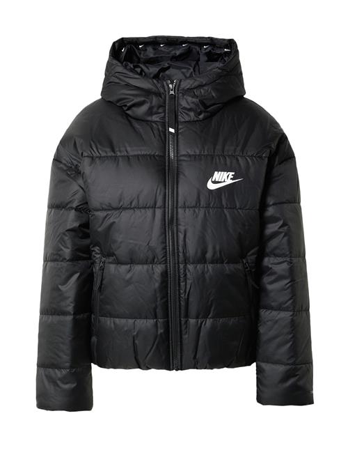 Nike Sportswear Vinterjakke  sort / hvid