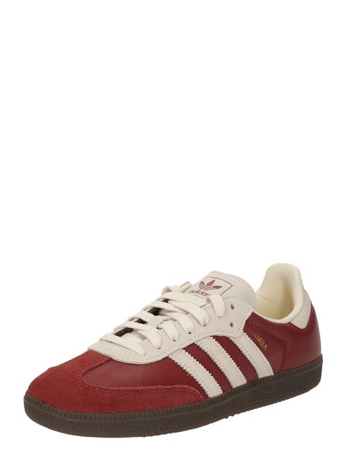 ADIDAS ORIGINALS Sneaker low 'SAMBA OG'  beige / burgunder