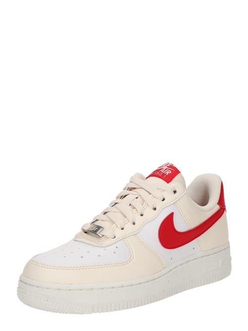 Nike Sportswear Sneaker low 'AIR FORCE 1 '07 NEXT NATURE'  elfenben / rød / hvid