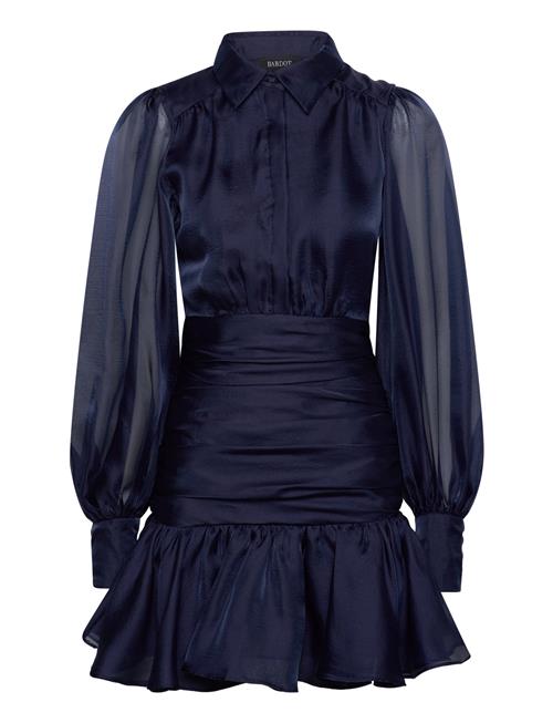 Milani Organza Shirt Dress Bardot Navy