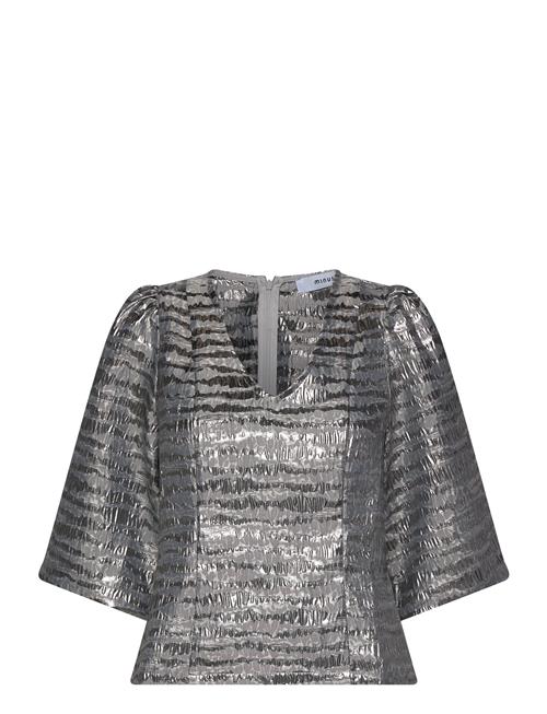 Msmelbi V-Neck Blouse Minus Silver