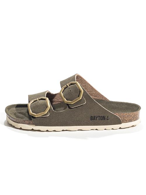 Bayton Pantoletter 'Atlas'  khaki / sort