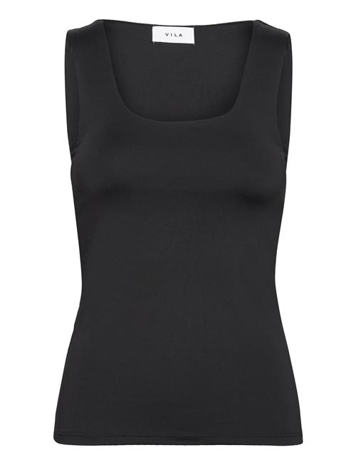 Vikenza U-Neck S/L Tank Top - Noos Vila Black