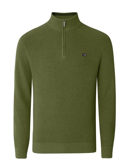 Clay Cotton Half-Zip Sweater Lexington Clothing Green