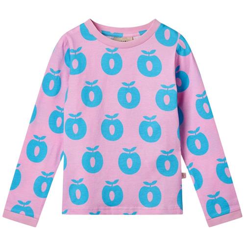 Småfolk Apples Langærmet T-shirt Pink Lilac | Lyserød | 2-3 years