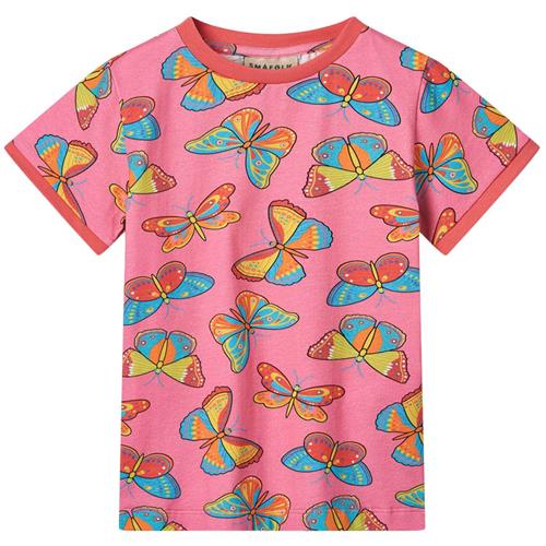 Småfolk Butterflies T-shirt Bubblegum | Lyserød | 7-8 years